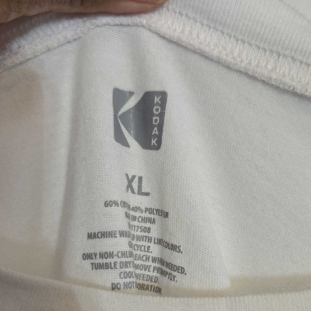 Kodak Kids Long Sleeve Tee - White with Rainbow Stripes - Picture 2 of 3